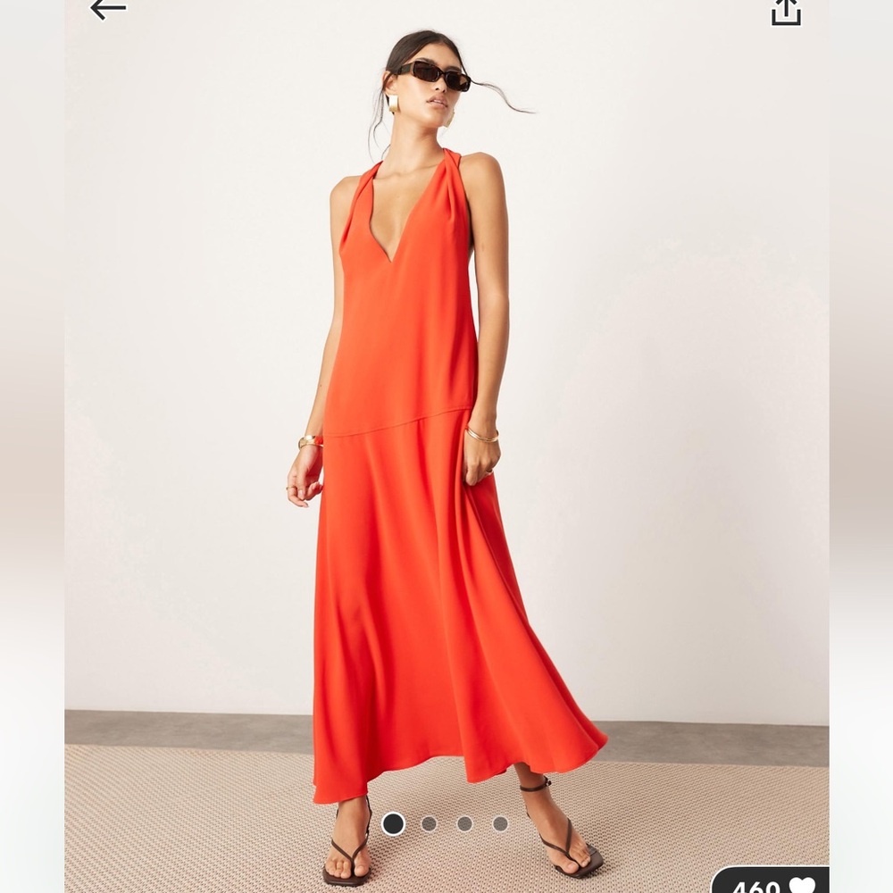 ASOS Edition Red Maxi Dress Sz: 2